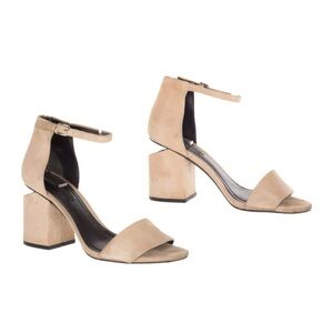 Alexander Wang Abby Suede Tilt City Sandal Heels Size
6.5